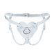 Трусики Сердце для страпона из натуральной кожи Feral Feelings - Hearts Strap-on Belt White