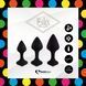 Набір силіконових анальних пробок FeelzToys - Bibi Butt Plug Set 3 pcs Black