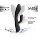 Вибратор-кролик с подогревом Dorcel FLEXI RABBIT BLACK, гибкий ствол