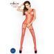 Бодистокинг Passion BS013 red, комбинезон, имитация чулок и пояса