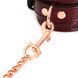 Кожаные наручники Liebe Seele Wine Red Wrist Cuffs, съемная цепочка-крепление