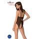 Боди с ажурным декором и открытым шагом Passion URSULA BODY L/XL, black