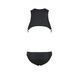 Мужское кожаное боди Passion 056 ADAM L/XL Black, заклепки