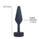 Анальная пробка Lux Active Twist Plug Small Blue