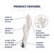 Вибратор-кролик с ротацией Satisfyer Spinning Rabbit 1 Beige, 3 мотора