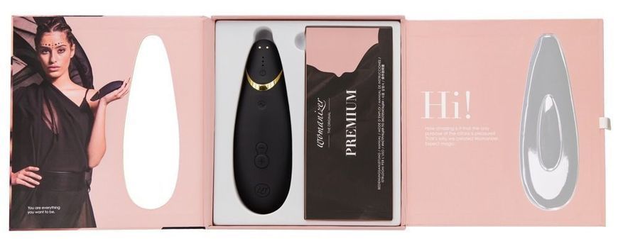 Вакуумный клиторальный стимулятор Womanizer Premium Black