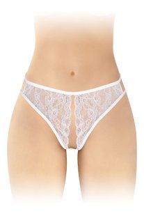 Трусики з відкритим доступом Fashion Secret Victoria White, мереживо