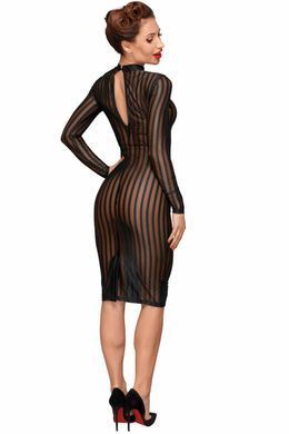 Платье с мокрым эффектом Noir Handmade F182 Classic dress made of elastic tulle, S