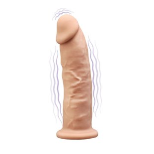 Фаллоимитатор с вибрацией SilexD Henry Vibro Flesh (MODEL 2 size 7in), двухслойный, диаметр 4,4 см