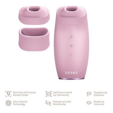 Пристрій для збільшення об'єму губ GESKE Lip Volumizer&Booster 6в1 pink