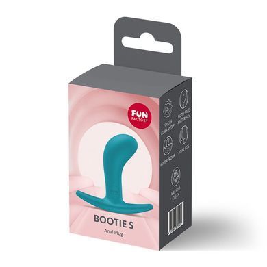 Анальная пробка Fun Factory BOOTIE S Aquamarine, диаметр 2,8 см, тонкий ограничитель