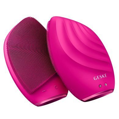 Електронна ультразвукова щітка для обличчя GESKE Sonic Facial Brush 5в1 magenta