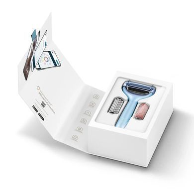 Ролер для голкової мезотерапії обличчя та тіла GESKE MicroNeedle Face&Body Roller 9в1 aquamarine