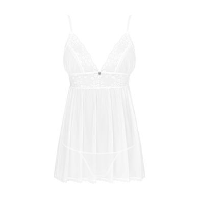 Пеньюар и трусики Obsessive Heavenlly babydoll & thong M/L