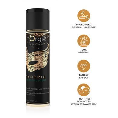 Массажное масло Orgie &ndash; Tantric Celestial Scent (200 мл), для тантрического массажа, увлажнение