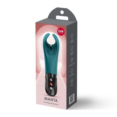 Вибратор для пениса Fun Factory MANTA Bottle Green, подходит для парных игр