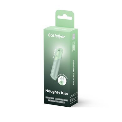 Вакуумный стимулятор Satisfyer Naughty Kiss, магнитная технология 3D Air Pulse, 30 режимов работы