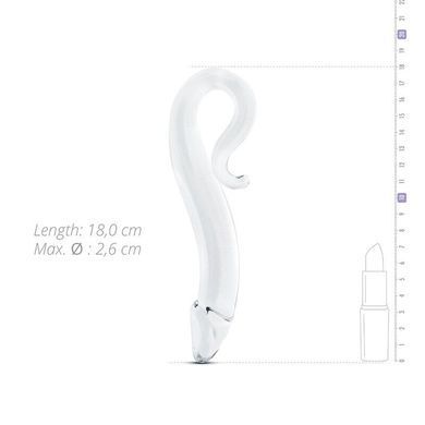 Скляний дилдо Gildo Glass Dildo No. 14, реалістична головка