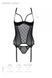 Корсет Passion MARINA CORSET, XXL/XXXL, black, с открытыми чашками