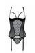 Корсет Passion MARINA CORSET, XXL/XXXL, black, с открытыми чашками