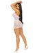 Платье-сетка со стразами Leg Avenue Rhinestone halter mini dress White, открытая спина, one size