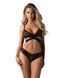 Комплект Obsessive Blomentis 2-pcs set, M/L, кружевной, лиф с завязками на спине, трусики-слипы