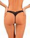 Мереживні стрінги Obsessive Donna Dream thong M/L Black, низька посадка