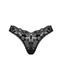 Мереживні стрінги Obsessive Donna Dream thong M/L Black, низька посадка
