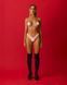 Украшение на тело Obsessive Lustique White harness bra S/M/L