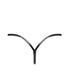 Трусики Noir Handmade P014 Dominae PVC panty with silver clasp L