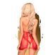Комплект сорочка в стиле 60-х и трусики с доступом Penthouse - Libido Boost Red M/L