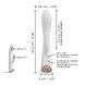 Вибратор-кролик с подогревом Dorcel FLEXI RABBIT WHITE, гибкий ствол