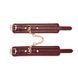 Кожаные поножи Liebe Seele Wine Red Ankle Cuffs, съемная цепочка-крепление