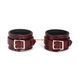 Кожаные поножи Liebe Seele Wine Red Ankle Cuffs, съемная цепочка-крепление