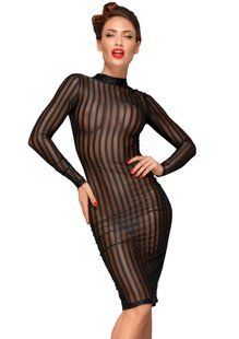 Платье с мокрым эффектом Noir Handmade F182 Classic dress made of elastic tulle, M