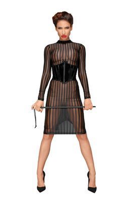 Платье с мокрым эффектом Noir Handmade F182 Classic dress made of elastic tulle, M
