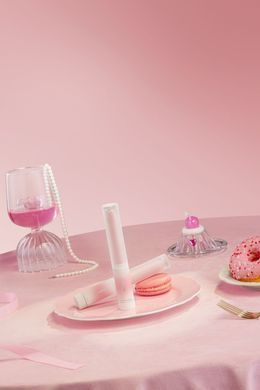 Липстик-вибратор KISSTOY Pop Cherry, 7 режимов, 2 мотора, гибкий, подогрев