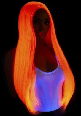 Перука Leg Avenue 33&Prime; Long straight center part wig neon pink