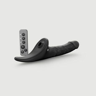 Вибронасадка для страпона с вакуумной стимуляцией Strap-On-Me Multi Orgasm Realistic Dildo L Black