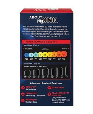 Презервативы MyONE Super Wide & Long 10 шт, картонная коробка