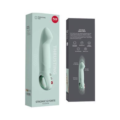 Пульсатор для точки G Fun Factory STRONIC G FORTE sage green, 8 режимов, супермощный