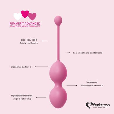 Набір вагінальних кульок для просунутих FeelzToys - FemmeFit Advanced Pelvic Muscle Training Set