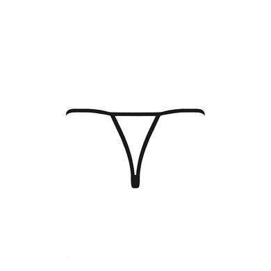 Трусики кружевные с доступом Passion Exclusive VIOLANTE THONG L/XL, black