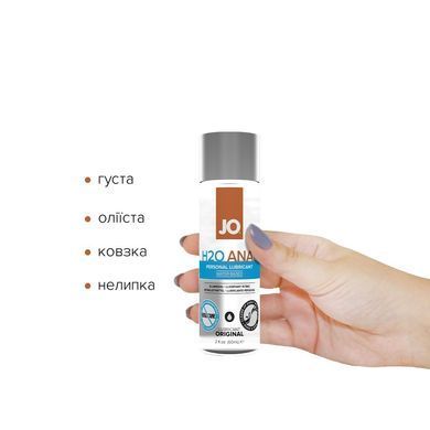Анальная смазка JO ANAL H2O &mdash; ORIGINAL (60 мл) на водной основе, растительный глицерин
