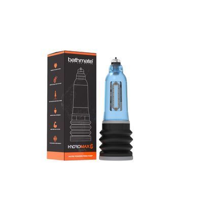 Гидропомпа Bathmate Hydromax 5 Blue, для члена длиной от 7,5 до 12,5см, диаметр до 4,5 см