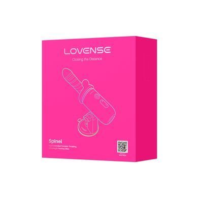 Смарт-мини секс-машина Lovense Spinel имитация фрикций, подогрев, 3 насадки, на присоске
