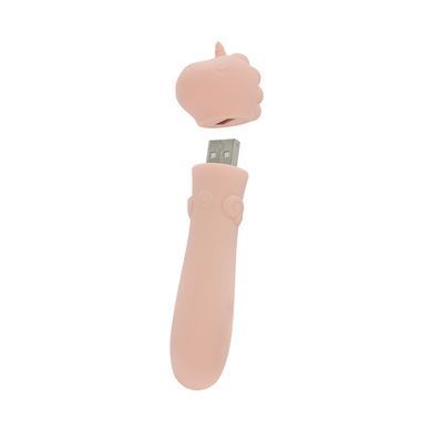 Вібратор-єдиноріжка Unihorn USB Bullet &ndash; Heart Throb, віброкуля, USB-зарядка, 10 режимів
