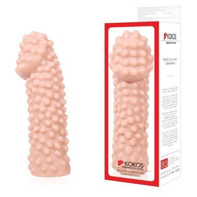 Насадка на член Kokos Extreme Sleeve ES.10 размер S, утолщающая, стимулирующий рельеф