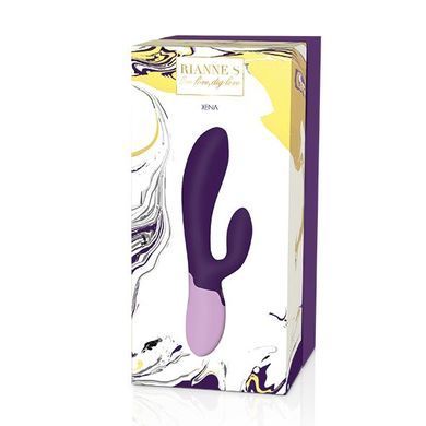 Вибратор-кролик Rianne S: Xena Purple/Lilac, 10 режимов, медицинский силикон, подарочная упаковка
