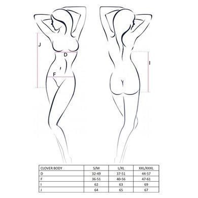 Боди CLOVER BODY black XXL/XXXL - Passion